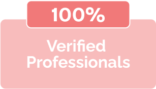 100% Verified Professionals